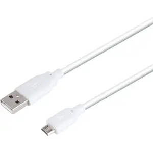 Cabo USB 2.0 A macho - micro-USB macho - 1.2m - branco
