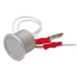 Botão interruptor piezoeléctrico anti-vandalismo unipolar SPST OFF-(ON) 24VAC 0.04A - preto