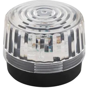 Sinalizador LED estroboscópico transparente 6..15VDC 100mA Ø100x75mm IP20