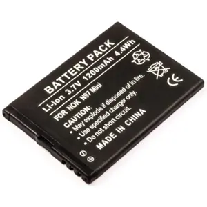 Bateria para telemóvel compatível com Nokia N97 Mini 3.7V 1200mAh 4.4Wh Li-Ion