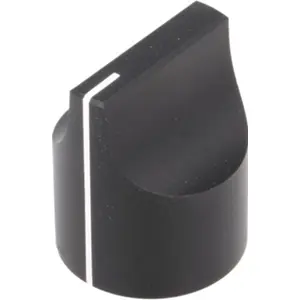 Botão de parafuso para potenciómetro [veio liso] c/ indicador Ø22x27mm - Preto
