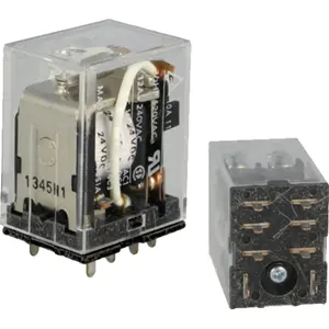 Relé industrial 24VDC 10A DPDT (8 pinos)