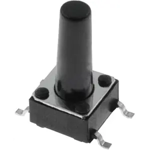 Botón miniatura 6x6x(13)mm SPST-NO 12VDC 50mA SMD 1.6N