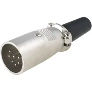 Ficha Cannon (XLR) 7 pinos macho para soldar em cabo