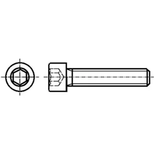 Parafuso de inox M2x6mm Allen HEX1.5