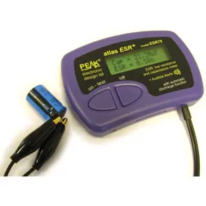 Capacimetro c/ ESR (Equivalent Series Resistance) - Peak ESR70