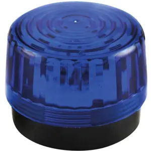 Sinalizador LED estroboscópico azul 6..15VDC 100mA Ø100x75mm IP20