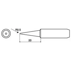 Punta de repuesto (0.5mm) para soldador