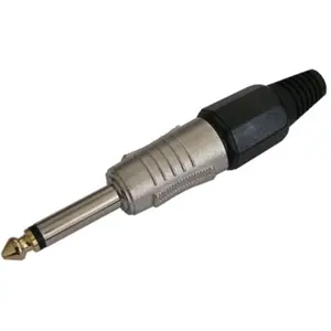 Ficha Jack6.3 MONO macho metálica