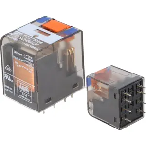 Relé industrial 24VDC 12A DPDT (8 pinos)