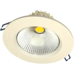 Downlight LED 230VAC 15W 1350..1500lm 2500..3000K Ø150x90mm (Ø123mm) - com driver