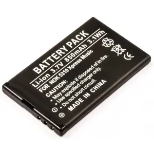 Bateria para telemóvel compatível com Nokia 5310 XpressMusic 3.7V 850mAh 3.1Wh Li-Ion