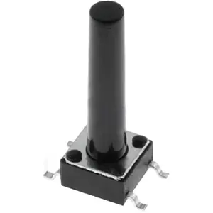 Botón miniatura 6x6x(19)mm SPST-NO 12VDC 50mA SMD 1.6N