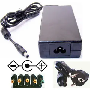 Fonte de alimentação 12VDC 6.67A 80W C6 c/ 5 adaptadores DC