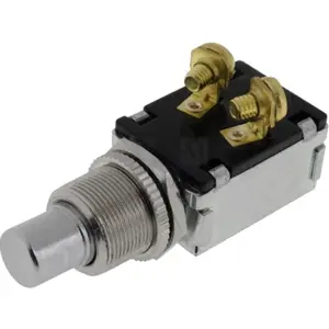 Botão interruptor de pressão unipolar redondo ON-(OFF) SPST 12VDC 15A