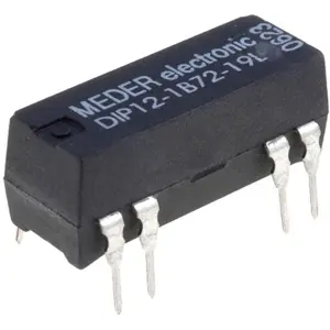 Relé reed 12VDC 1A SPST-NC (8 pinos) - Meder DIP12-1B72-19L