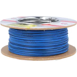 Bobine de fio de cobre multifilar 1x0.5mm² - azul/preto - 100m