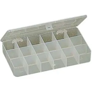 Caixa plástica para armazenamento de componentes 210x119x32mm