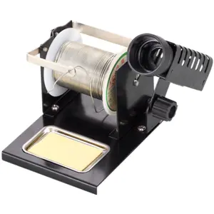 Dispensador de solda com suporte para ferro de soldar