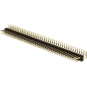 Barra de 80 pinos (2x40) macho 2.54mm 90º para PCB