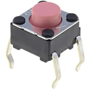 Botão miniatura 6x6x5mm SPST-NO 24VDC 50mA