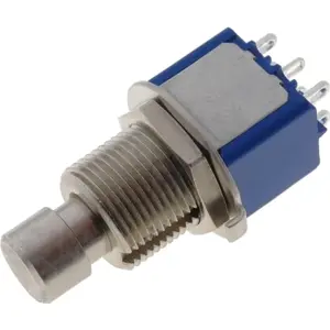 Botão interruptor de pressão anti-vandalismo bipolar DPDT ON-(ON) 250VAC 3A