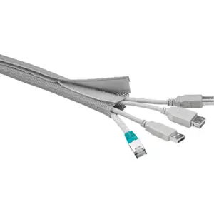 Fita flexivel com velcro para arrumar cabos Ø20-40mm 1.80m cinzento