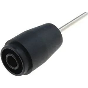 Ficha banana fêmea 4mm p/ PCB - preto