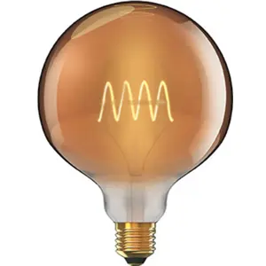 Lâmpada tipo filamento Soft LED E27 G125 230V 5W 1800K (branco quente) 280lm