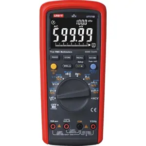 1000Vac/dc 10Aac/dc 60MΩ Cap. Hz/% °C T-RMS Auto-Range Min/Max USB
