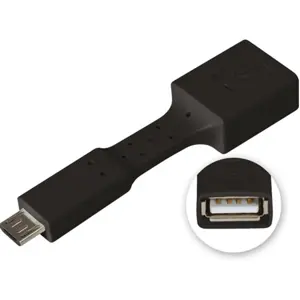 Adaptador flexível USB A - micro USB OTG para dispositivos móveis