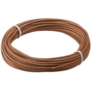 Rolo de fio de cobre multifilar Ø1.1mm 1x0.14mm² - castanho - 10m