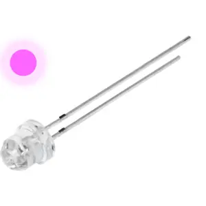 LED 4.85mm rosa 500..750mcd 2.9..3.6V