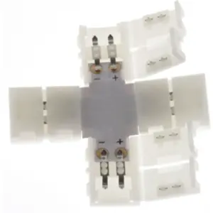 União 'X' para fitas de LED do tipo SMD3528 de 8mm