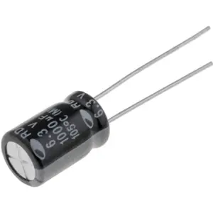 Condensador Electrolítico 1000uF 6.3V 105º Ø8x11.5mm