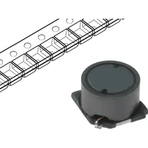 Bobina de indutância SMD 120uH 0.47A 7.6x7.6x5.1mm