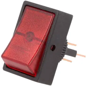 Interruptor basculante 2 posições estáveis - OFF-ON - 12VDC 30A (3 pinos) - vermelho