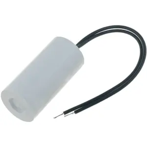 Condensador para motor 2uF 450V Ø25x51mm - c/ fios 100mm
