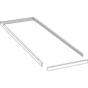 Moldura de montagem de superfície para painéis de encastrar 1200x300mm - Branco