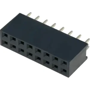 Barra de 16 pinos (2x8) fêmea 2.54mm para PCB