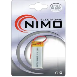 Batería 3.7V 250mAh Li-Po - 18x42x4mm