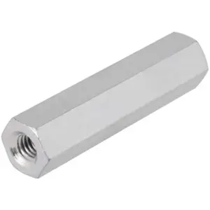 Espaçador fêmea/fêmea M2 em aço zincado - 10mm