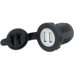 Ficha 2xUSB (5V / 2.1A) de panel para automóvil