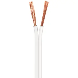 Fio de coluna branco 2x4.0mm² CCA 100m