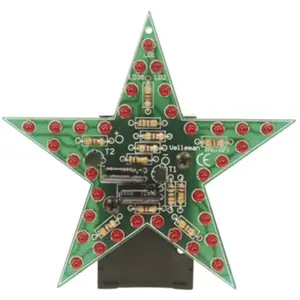 Mini kit de montagem estrela cintilante vermelha