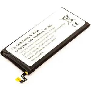 Bateria para telemóvel compatível com Samsung Galaxy S7 Edge, SM-935F 3.8V 3600mAh 13.7Wh Li-Polymer - s/ ferramentas