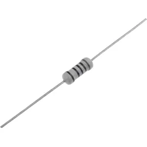Resistência de filme metálico 390R 2W ±1% Ø5x12mm