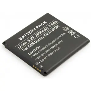 Bateria para telemóvel compatível com Samsung Galaxy S4, GT-I9500, GT-I9505 3.8V 2600mAh 9.9Wh Li-Ion