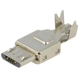 Ficha (p/ cabo) micro USB2.0 B 5 pinos