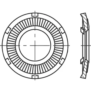 Anilha de contacto de aço M3 Ø6x0.6mm